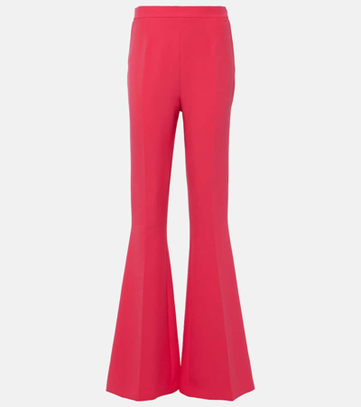 Safiyaa Halluana High-rise Flared Trousers In Pink