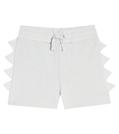 Stella Mccartney Baby Cotton Jersey Shorts In Grey