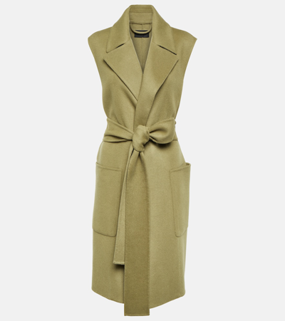 Joseph Garance Wool And Cashmere Jacket In Green
