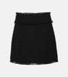 DOLCE & GABBANA WOOL-BLEND TWEED MINISKIRT