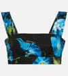 Dolce & Gabbana Cropped-top Aus Baumwolle In Schwarz