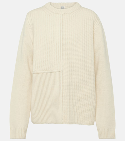 Totême Wool Sweater In White