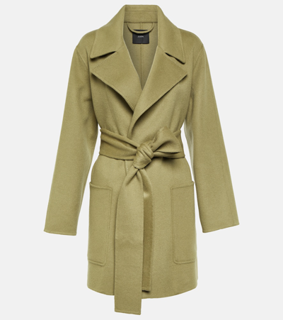 Joseph Clemence Wool And Cashmere Jacket In Green