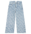 Marc Jacobs Logo Printed Jeans In Blue