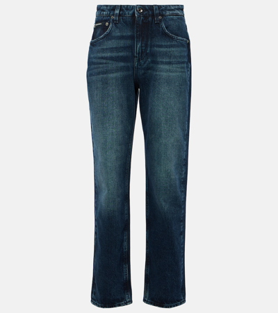 Dolce & Gabbana High-rise Straight Jeans In Blue