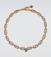 Versace Greca Necklace In Vintage Gold