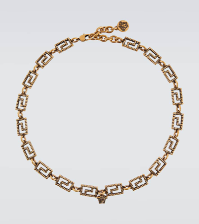 Versace Greca Necklace In Gold