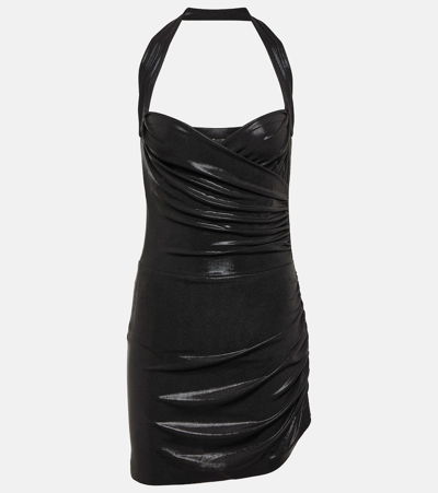 Norma Kamali Cayla Side Drape Pickleball Dress In Black