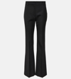 NILI LOTAN CORETTE HIGH-RISE VIRGIN WOOL STRAIGHT PANTS