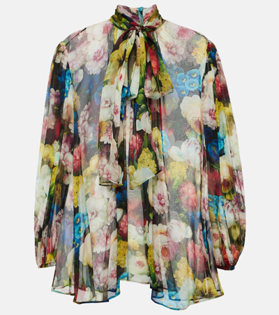 Dolce & Gabbana Blouse Shirt In Black,multicolor