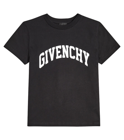 Givenchy Kids' Cotton Blend T-shirt In Black