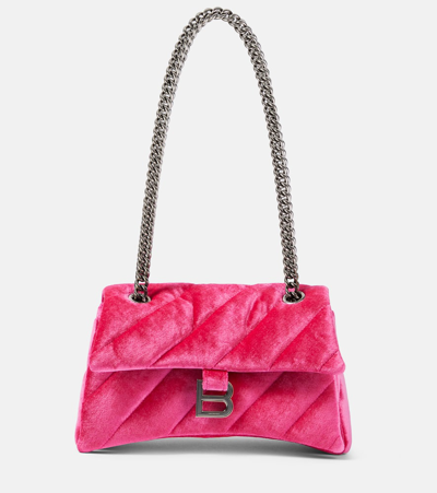 Balenciaga Crush Small Chain Bag In Pink