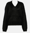 Totême Petite Alpaca Blend Knit Sweater In Black