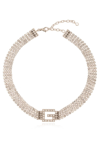 GUCCI GUCCI EMBELLISHED SQUARE G NECKLACE