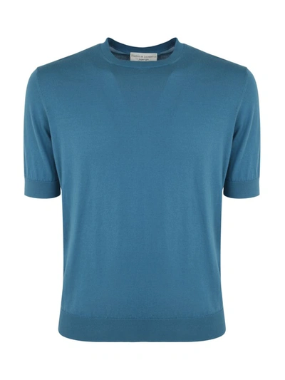 Filippo De Laurentiis Round Neck T-shirt In Blue