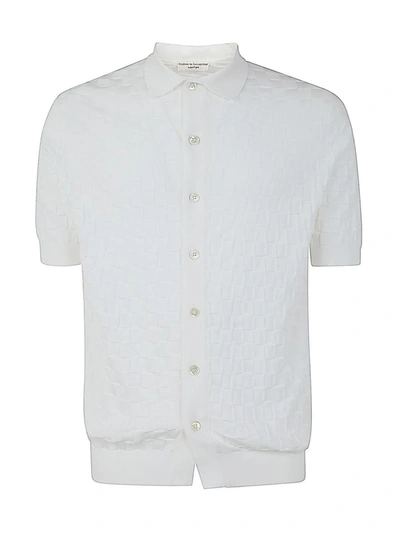 Filippo De Laurentiis Short Sleeve Shirt In White