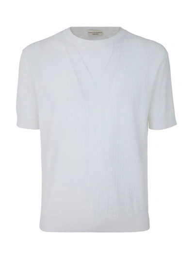Filippo De Laurentiis Short Sleeve Over Pullover In White
