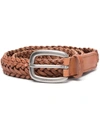 GOLDEN GOOSE GOLDEN GOOSE BELT HOUSTON WOVEN WASHED LEATHER ACCESSORIES