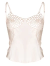 Isa Boulder Knot-detailling Satin-finish Top In Blush