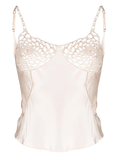 ISA BOULDER ISA BOULDER LACEWORK BIAS TOP CLOTHING