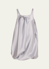 Jw Anderson Twisted Metallic-finish Minidress In Silver