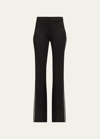 ALICE AND OLIVIA PRINCESS LOW-RISE SLIT FLARE PANTS