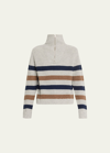 KULE THE MORGAN WOOL AND CASHMERE QUARTER-ZIP SWEATER