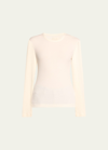 Citizen Of Humanity Bina Rib-knit Crewneck Top In Pashmina Off W
