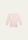 Polo Ralph Lauren Girl's Cardigan W/ Bear Intarsia In Delicate Pink
