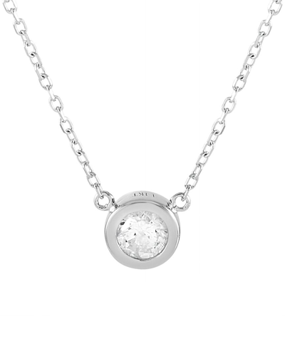 Diamond Select Cuts 14k 0.20 Ct. Tw. Diamond Necklace (authentic ) In Metallic