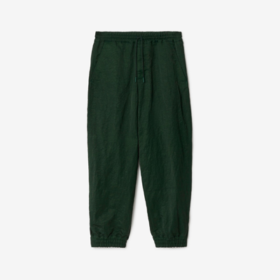 Burberry Equestrian Knight Patch Track Pants In Green