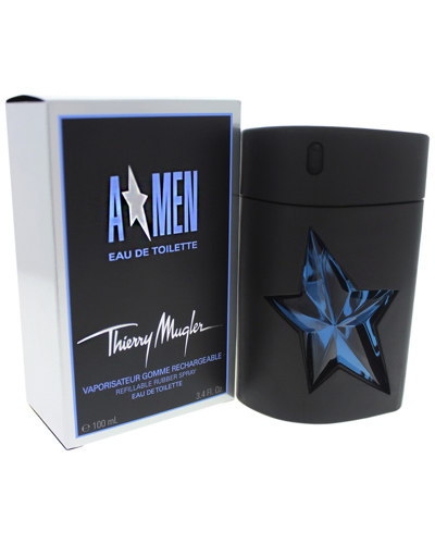 Mugler Thierry  Angel Men's 3.4oz Eau De Toilette Spray In White