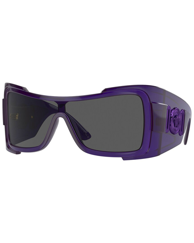 Versace Dark Grey Irregular Ladies Sunglasses Ve4451 541987 27 In Purple