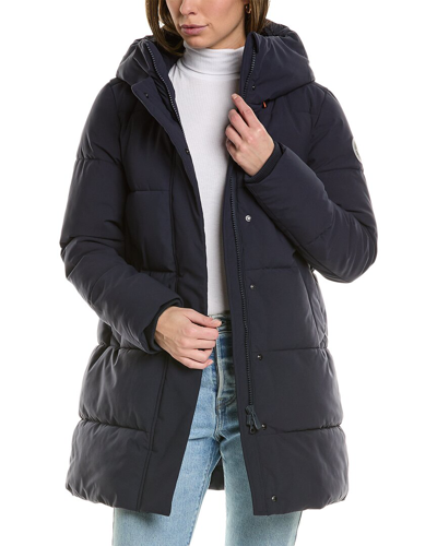 Save The Duck Bethany Medium Coat In Blue
