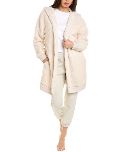 Dkny Hooded Lounge Layer In Brown