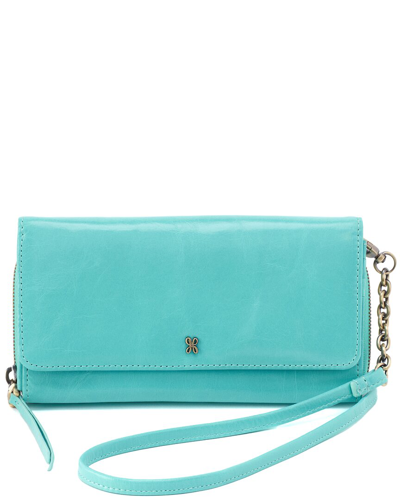 Hobo Rubie Leather Crossbody In Blue