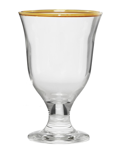Alice Pazkus Set Of 6 Short Stem Water Glasses In Gold