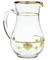 Alice Pazkus Water Pitcher With Gold Design In Gold