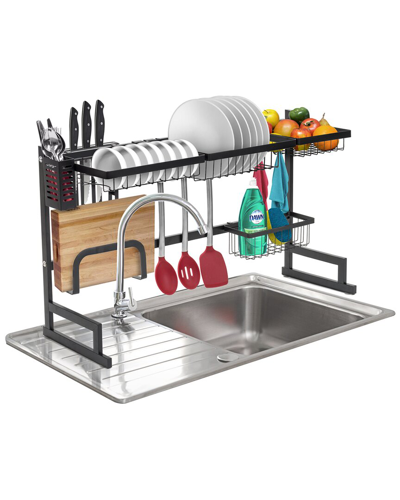 Sorbus Dish Drying Rack In Black