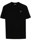 Just Cavalli Logo-patch Cotton T-shirt In Black
