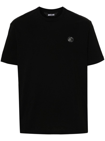 Just Cavalli T-shirts And Polos In Black
