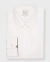 Paul Smith Mens Tailored Fit Long Sleeve Shirt With Signature Stripe B In 01 White