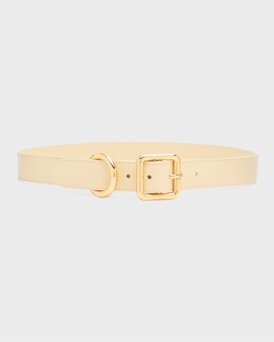 Jacquemus La Ceinture Regalo Leather Belt In Light Ivory