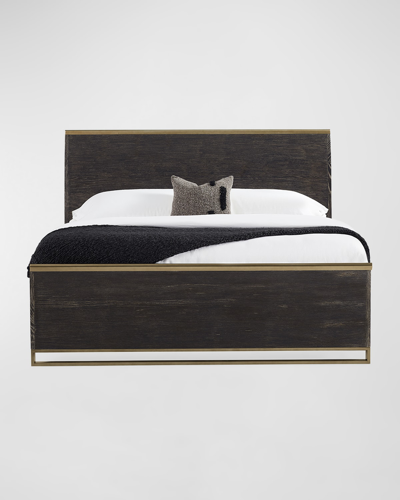 Caracole Remix Wood Queen Bed In Dark Brown