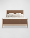 CARACOLE RHYTHM LEATHER KING BED