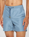 Orlebar Brown Drawstring-waist Swim Shorts In Wish Blue