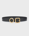 Jacquemus Le Ceinture Regalo Leather Belt In Black