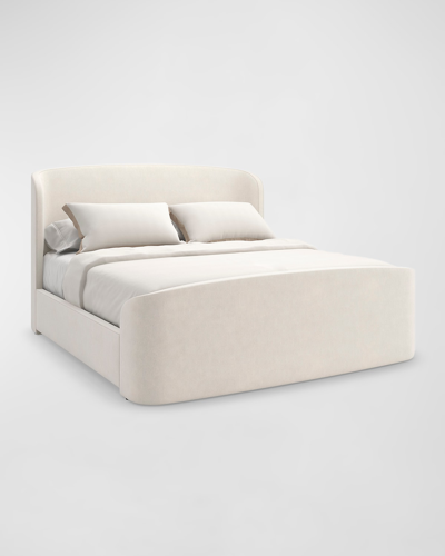 Caracole Soft Embrace King Bed In Ivory