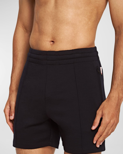 Orlebar Brown Men's Jeryl Merino Drawcord Sweat Shorts In Night Iris