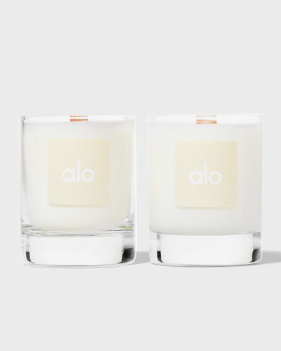 Alo Yoga Candle Votive Set, 2 X 57 G In White